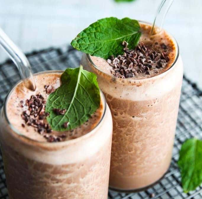 Dark Chocolate Mint Shake