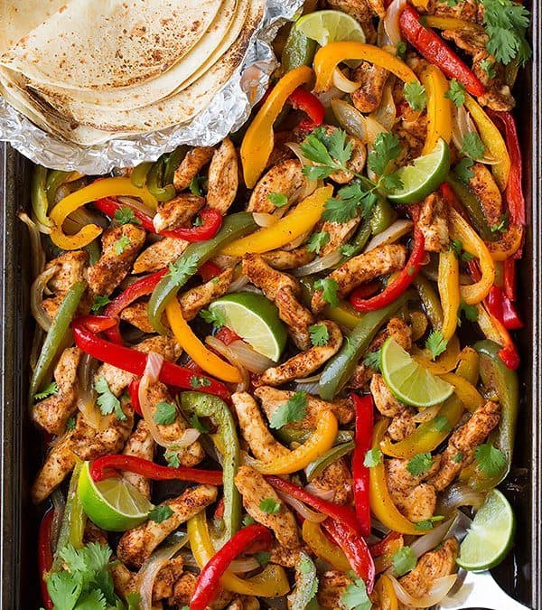 One Pan Chicken Fajitas