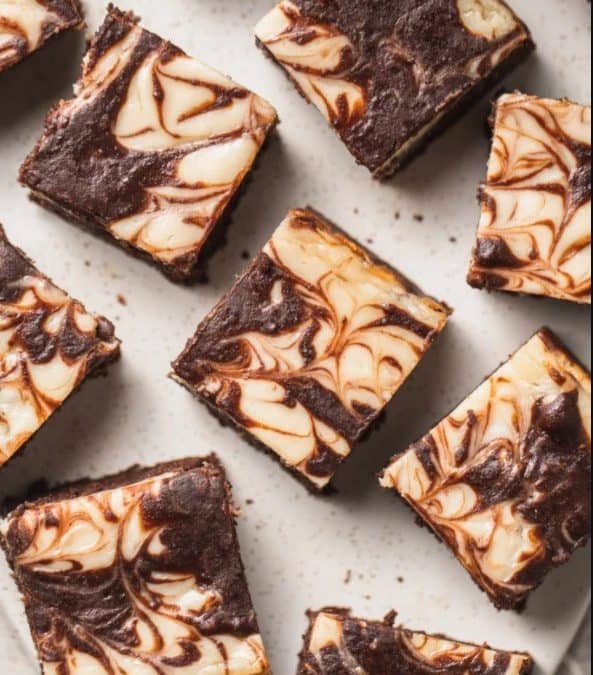 Vegan Cheesecake Brownies (Gluten-free)