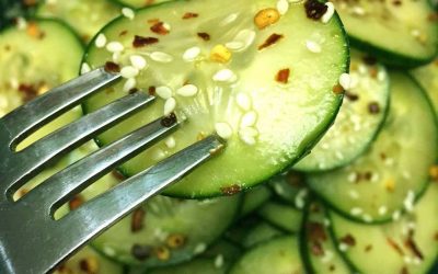 Asian Spicy Sesame Cucumber Salad Recipe